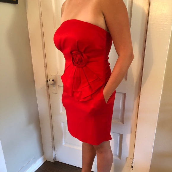 Strapless Red “Attention-getter” Dress - Picture 2 of 4